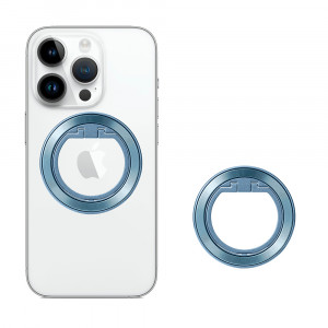 Inel rotativ MagSafe 360° pentru iPhone 12/13/14/15 Pro & Pro Max si huse cu MagSafe - Albastru