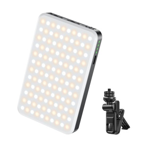 Lampa Selfie, 120 LED-uri, USB-C, Acumulator 3000mAh, 6W, Clip-on, Yesido, Negru
