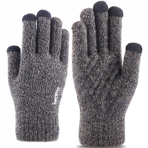 Manusi Tocuhscreen din lana, unisex, iWarm ST0005 - Gri - Img 1