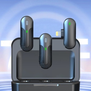 Microfon lavaliera, Wireless 2.4GHz, Lightning, 70mAh, Yesido, Negru - Img 2