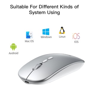 Mouse wireless, 2.4G, 1600 DPI, Ergonomic, Yesido, Negru - Img 3