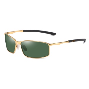 Ochelari de soare barbati, Skyddar 559, Negru;verde;auriu