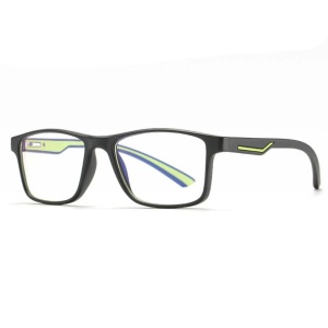 Ochelari Protectie Blue Light Unisex/Femei, SKYDDAR INNOVATION, Rame Metalice, F2388, Design Modern, set cu sticker, Negru;verde