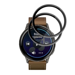 [Pachet 2x] Folie pentru Garmin Venu 4 45mm, protectie zgarieturi, set cu sticker, Nano Flex, Negru