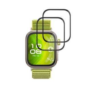 [Pachet 2x] Folie pentru Huawei Watch Fit 4 Pro, protectie zgarieturi, set cu sticker, Nano Flex, Negru