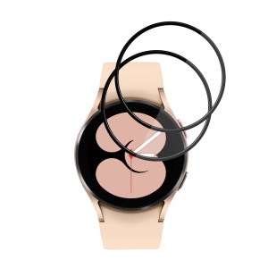 [Pachet 2x] Folie pentru Samsung Galaxy Watch4 40mm, protectie zgarieturi, set cu sticker, Nano Flex, Negru