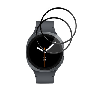 [Pachet 2x] Folie pentru Samsung Galaxy Watch8 40mm, protectie zgarieturi, set cu sticker, Nano Flex, Negru