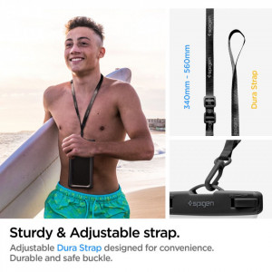 [Pachet 2x] Husa subacvatica A610, universala, Spigen - Negru - Img 6
