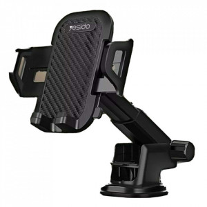 Suport Auto cu Brat Extensibil, pentru Bord / Parbriz, Yesido C23 - Negru