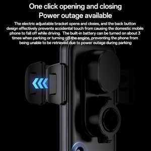 Suport auto cu incarcare wireless, 15W, Ventuza, Dashboard si Parbriz, Yesido, Negru - Img 4