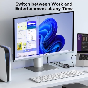 Switch, 2in, 1out, 4K@60Hz, Ugreen AW503 - Gri - Img 5