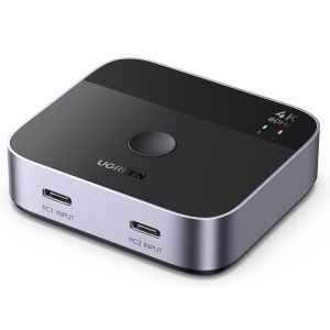 USB-C Switch 2In 1Out, 4K@60Hz, Ugreen AW502 - Gri