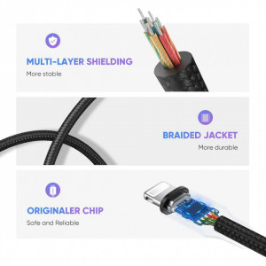 Adaptor Audio Lightning la Jack 10cm, Ugreen US211, Negru - Img 3