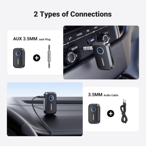Adaptor Bluetooth Auxiliar Jack, Noise Reduction, BT5.3, Ugreen CM596, Negru - Img 7