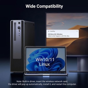 Adaptor Dual Band Wi-Fi, USB, Ugreen CM762, Negru - Img 7