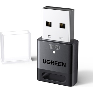 Adaptor USB, Bluetooth 6.0, Plug & Play, pentru Windows 11/10/8.1, Ugreen, Negru