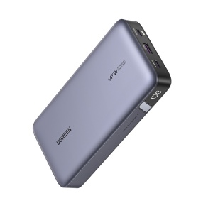 Baterie Externa cu Display Digital, USB, 2x Type-C, 25000mAh, PD3.0, 145W, 5V/3A, Ugreen PB205 - Space Gray - Img 6