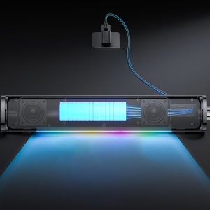 Boxa portabila Bluetooth, 10W, Sunet Stereo, RGB, 1200mAh, Yesido, Negru - Img 3