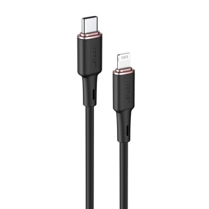 Cablu de Alimentare USB-C la Lightning, 30W, 3A, Fast Charging, MFi Certification, 1.2m - Acefast (C2-01) - Black
