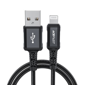 Cablu de Alimentare, USB to Lightning, 2.4A, Fast Charging, 1.8m - Acefast (C4-02) - Black