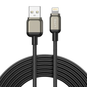 Cablu de Date cu Mufe USB si iPhone - Lito (LD17) - Black