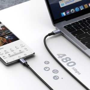 Cablu de Date USB-C la Type-C, PD100W, 5A, 480Mbps, 1m, Ugreen US316, Negru - Img 4