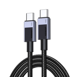 Cablu de Date USB-C la Type-C, PD100W, 5A, 480Mbps, 3m, Ugreen L512 - Space Gray
