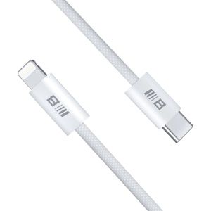 Cablu de Incarcare Type-C la Lightning, Fast Charging, 1.2m - Blueo - White