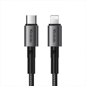 Cablu, Type-C to Lightning, PD Fast Charging, 3A, 36W, 1.2m - Mcdodo (CA-2850) - Black