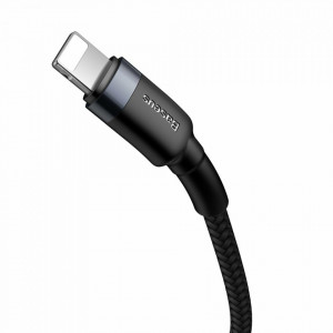 Cablue de date Type-C la Lightning, PD 18W, 1m, Cafule Baseus - Gri Negru - Img 6