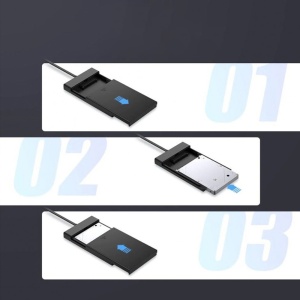 Carcasa HDD/SDD, SATA, 5Gbps, Ugreen US221, Negru - Img 4