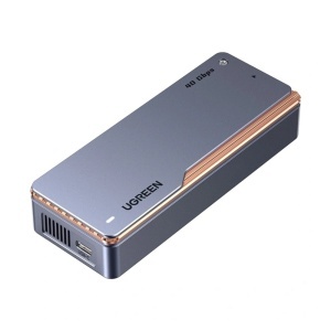 Carcasa SSD, M.2 NVMe, 40Gbps, 8TB, Cablu Type-C, Ugreen D703 - Gri - Img 4