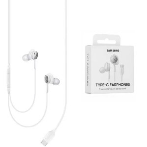 Casti Audio Type-C cu Microfon, 1.2m - Samsung (EO-IC100BWEGEU) - White (Blister Packing) - Img 1