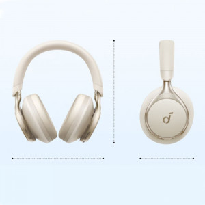 Casti On Ear Wireless Activ Noise Cancelling, BT 5.3, Hi,Res, Anker SoundCore Space One (A3035G21), White - Img 4