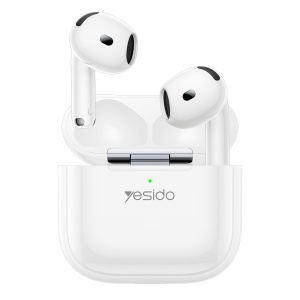 Casti wireless, Bluetooth 5.4, Microfon ENC, Half-in-ear, Yesido, Alb