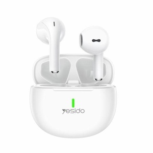 Casti wireless, Bluetooth v5.1, Half-in-ear, 220mAh, Yesido, Alb - Img 1