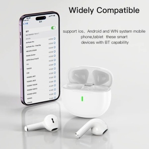 Casti wireless, Bluetooth v5.1, Half-in-ear, 220mAh, Yesido, Alb - Img 5