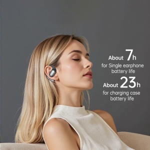 Casti wireless, Open-ear, Bluetooth 5.4, LCD, 14.2mm, Yesido, Negru - Img 5