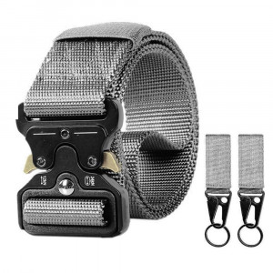 Centrua barbati cu prindere metalica, Tactical - Gri