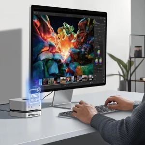 Dock USB-C la 5x USB, 2x USB-C, SD/TF, M2 NVMe, 10Gbps, 8TB, 4cm, Ugreen CM841, Negru - Img 7