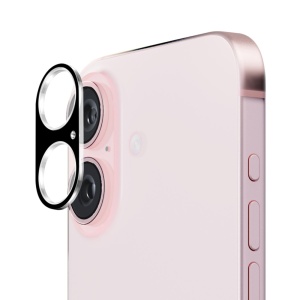 Folie camera pentru iPhone 16 / 16 Plus, SKYDDAR INNOVATION, Camera Glass Negru, set cu sticker