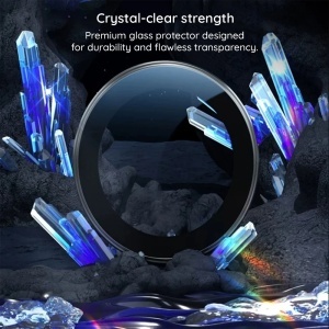 Folie Camera pentru iPhone 17 Pro / iPhone 17Pro Max, Sapphire Crystal Original Lens Glass Blueo, Protectie camera telefon, Albastru - Img 6