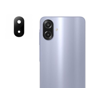 Folie camera Samsung Galaxy A07 4G, Camera Glass Negru, set cu sticker, Transparent