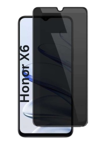 Folie pentru Honor X6 / X8 5G / 70 Lite, Anti-spy Ultra HD, Protectie 9H, Montare Simplă, 111D, Privacy, set cu sticker