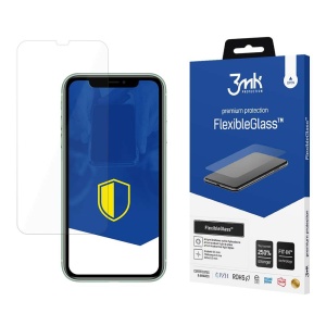 Folie pentru iPhone 11 / XR din silicon, 3mk FlexibleGlass, Transparent