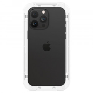 Folie pentru iPhone 15 Pro Max, Spigen Glas.TR EZ FIT - Negru - Img 7