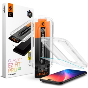 Folie pentru iPhone 17 Air, sticla securizata, Glas.tR EZ-FIT Pro HD Spigen, Transparent