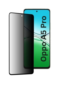 Folie pentru Oppo A5 Pro 5G, Anti-spy Ultra HD, Protectie 9H, Montare Simplă, 111D, set cu sticker, Privacy