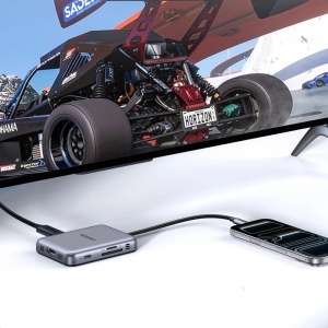 Hub 7in1, USB-C, USB, HDMI, SD/TF, PD100W, 10Gbps, 4K, Ugreen - Gri - Img 4