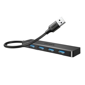 Hub Multifunctional, 4x USB3.0, 0.15m, Ugreen CM219, Negru - Img 2